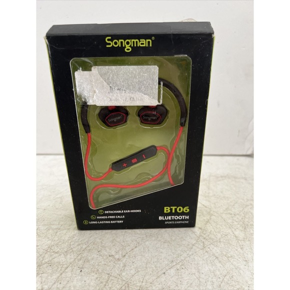Songman Bluetooth BT06 Earphones Sports Headphones - Picture 1 of 9